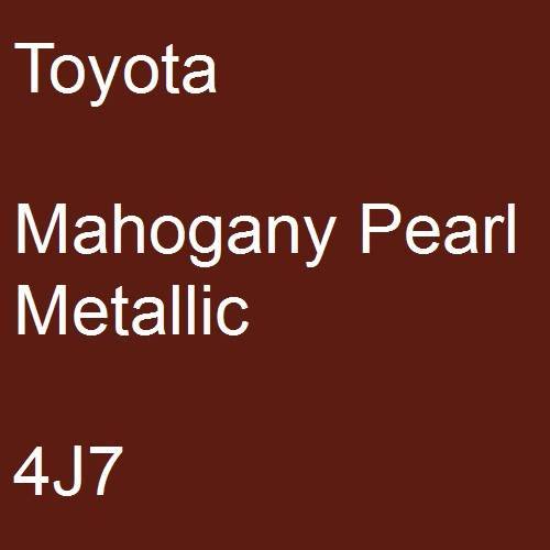 Toyota, Mahogany Pearl Metallic, 4J7.